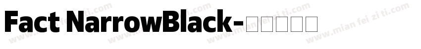 Fact NarrowBlack字体转换